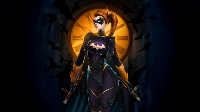 Batgirl with Bats and Clock