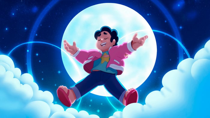 Steven Universe Dancing in the Night Sky