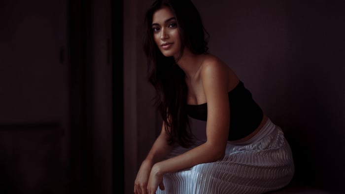 Girl In Black Looking At You