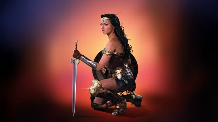 Wonder Woman with Sword and Shield