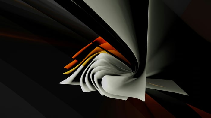 Modern 3D Art Abstract Swirl