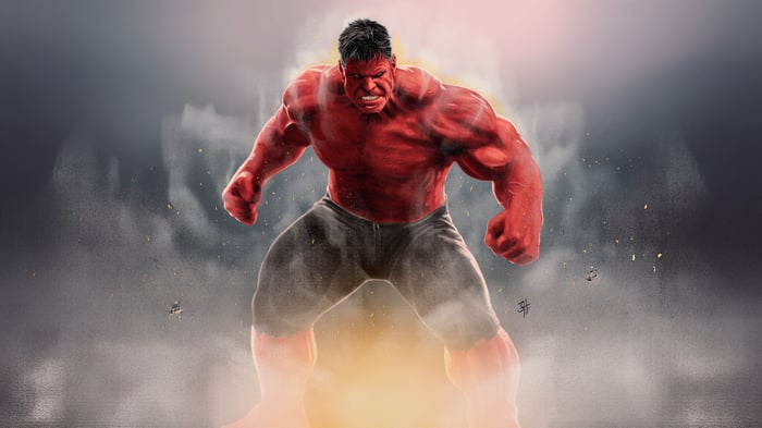 Red Hulk with Infernal Power