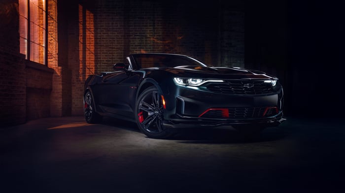 Chevrolet Camaro Convertible in dark setting