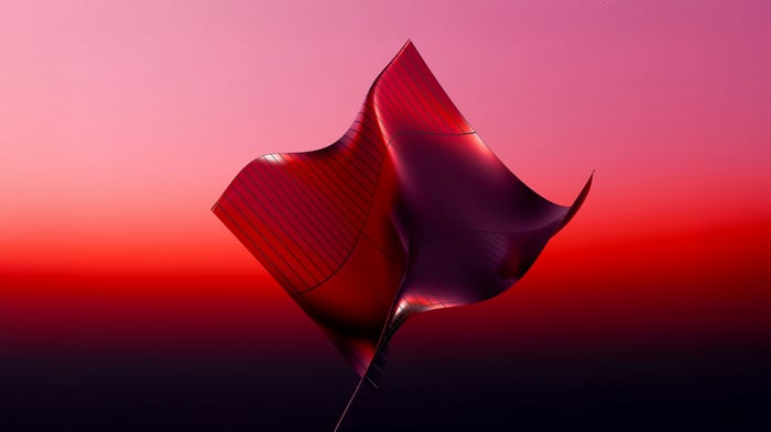 Red Petal Blossom Render Art