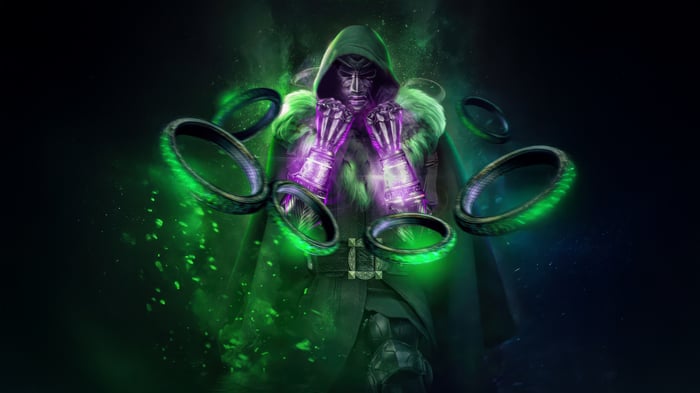 Doctor Doom with glowing rings