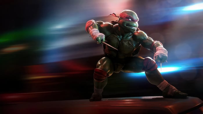 Raphael from Teenage Mutant Ninja Turtles with Sai