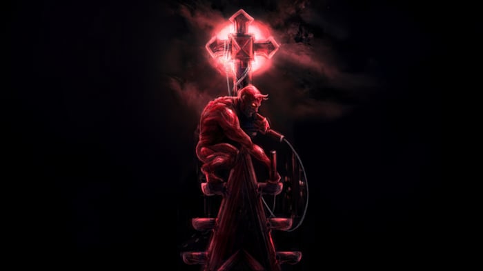 Daredevil on a cross