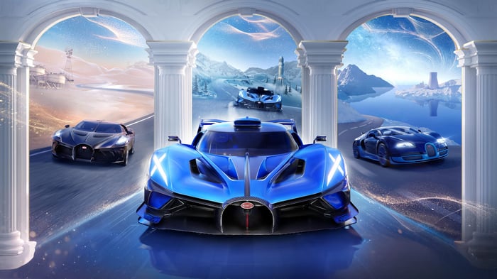 Bugatti Bolide, Veyron, and La Voiture Noire in PUBG Mobile