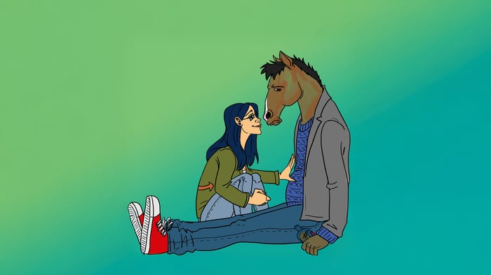 Bojack Horseman and Diane Nguyen