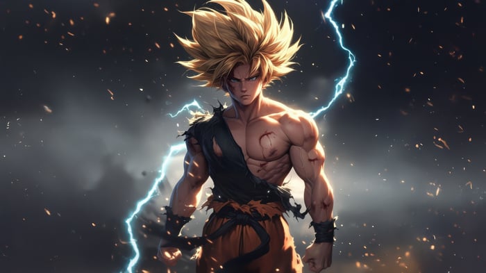Goku Super Saiyan with Lightning