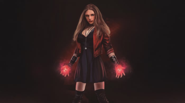 Scarlet Witch with Red Energy