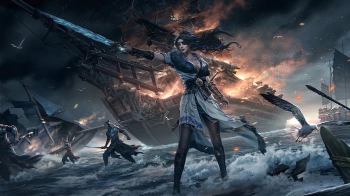 Valda Cui in Naraka Bladepoint battle