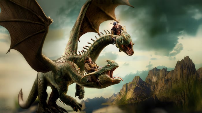 The Hideous Zippleback in How to Train Your Dragon