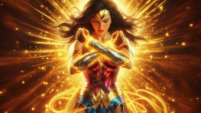 Wonder Woman in Golden Light