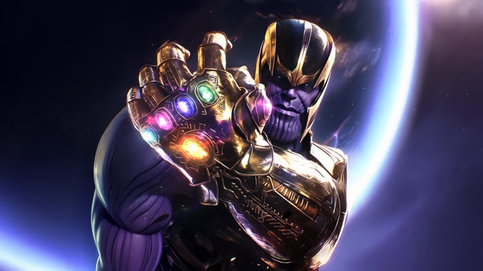 Thanos with the Infinity Gauntlet