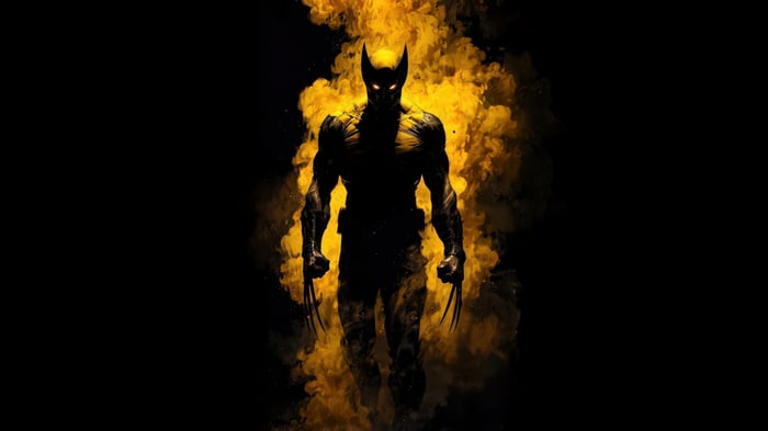 Wolverine emerges from yellow smoke