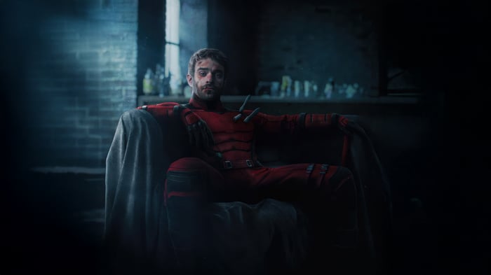 Daredevil Sitting in a Chair
