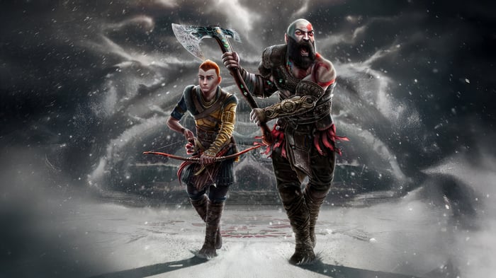 Kratos and Atreus from God of War Ragnarok