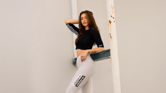 Celine Farach in Adidas Outfit
