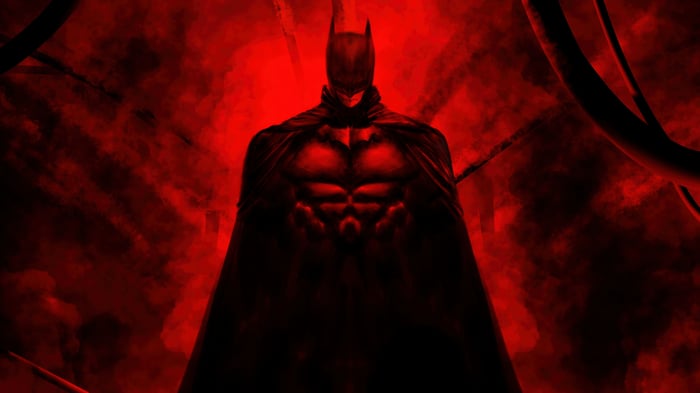 Batman in Red Smoke