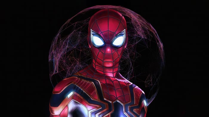 Spider-Man in his Iron Spider suit