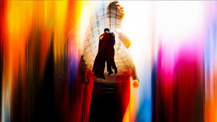 Man of Steel Superman carrying Lois Lane