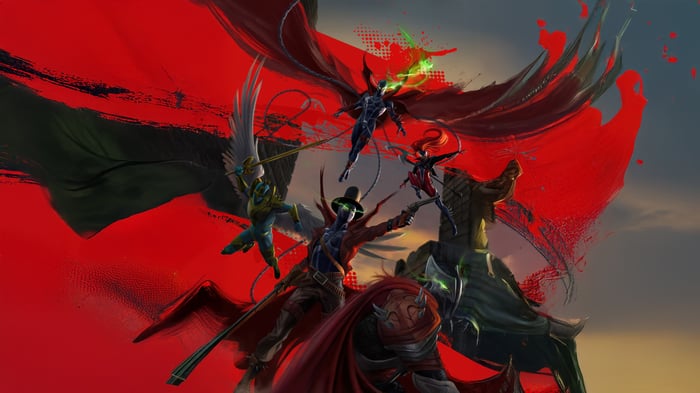 The Scorched Characters in a Battle