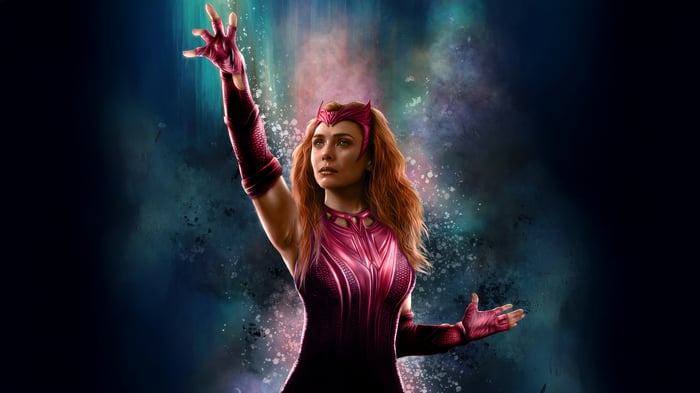 Scarlet Witch in Red Costume
