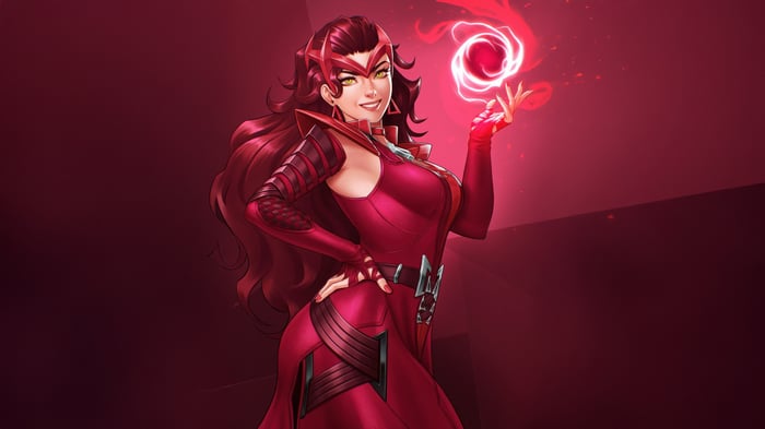Scarlet Witch with Red Energy