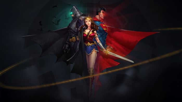 Superman, Batman, and Wonder Woman from Gods Among Us