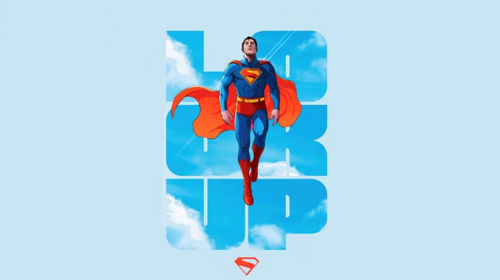 Superman Looking Up