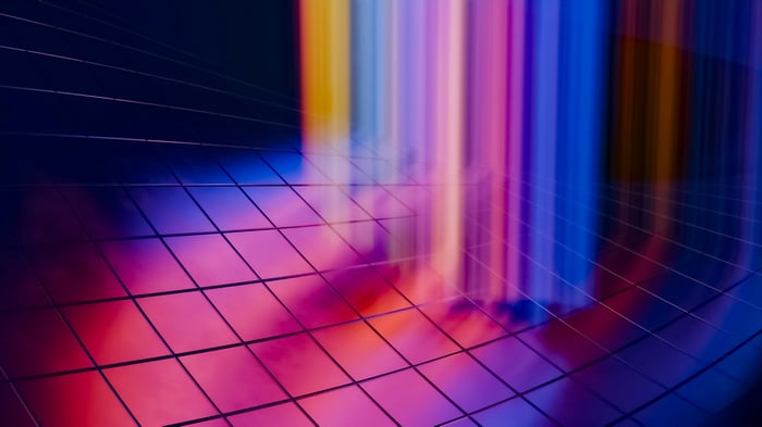 Technicolor Pixel Prism Abstract Light Show