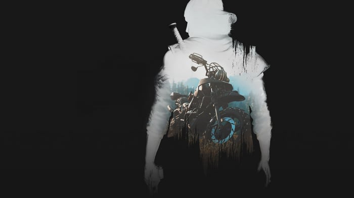 Days Gone Remastered Motorcycle Silhouette