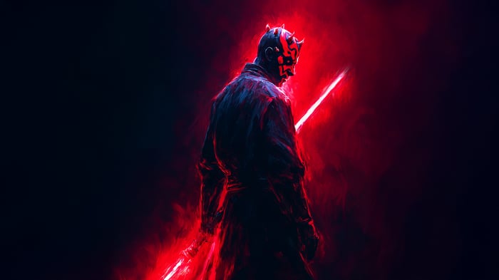 Darth Maul with Red Lightsaber