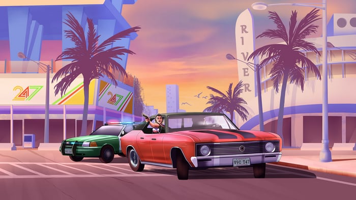 GTA 6 Car Chase in Miami