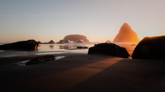 Sunset at Whaleshead Beach, Oregon Coast