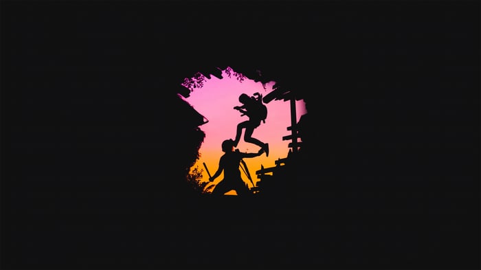 The Last of Us Part II minimal silhouette art