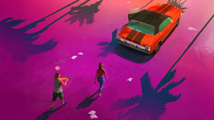 GTA VI Neon Heat Scene