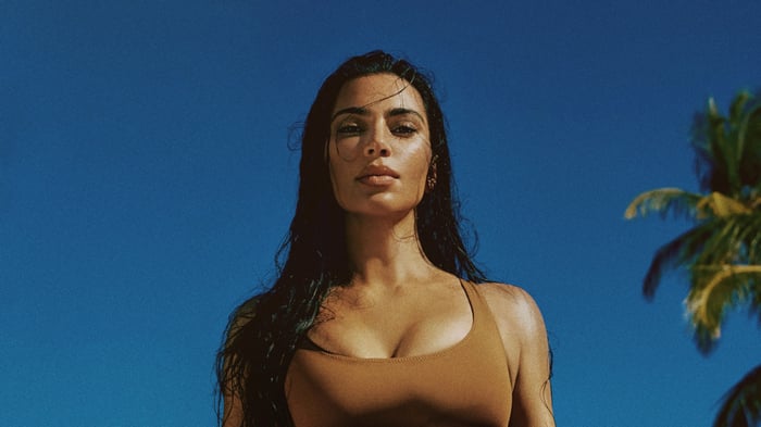 Kim Kardashian in Skims Swimwear