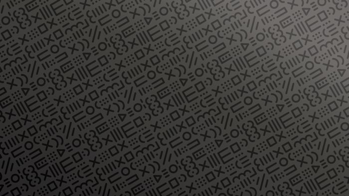 Dark Abstract Doodle Pattern
