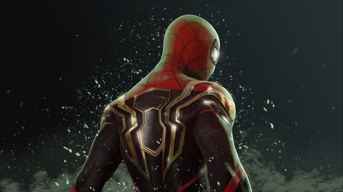 Spider-Man in his Iron Spider suit