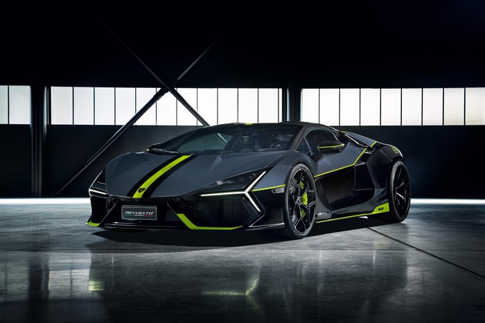 Lamborghini Revuelto with Neon Green Accents
