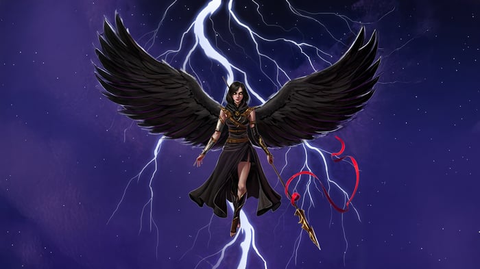 Stormborne Valkyrie with Black Wings
