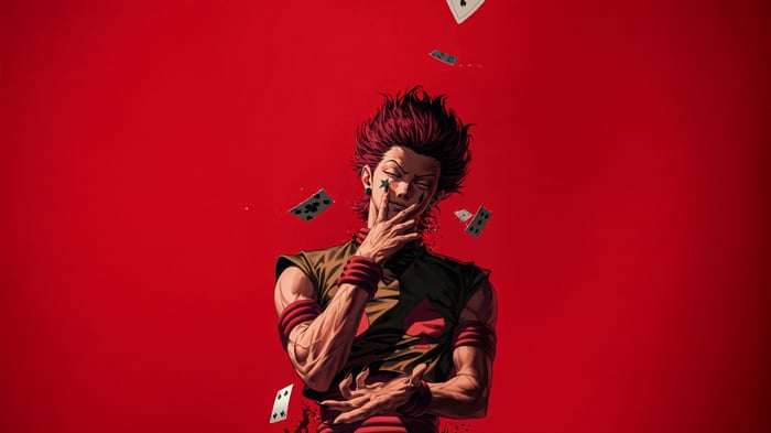 Hisoka Morow with playing cards
