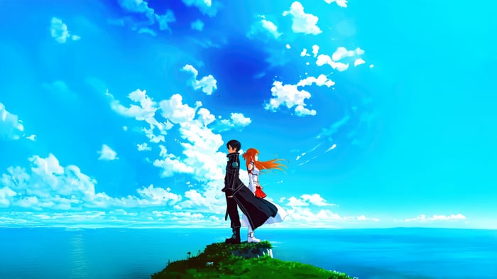 Asuna and Kirito from Sword Art Online