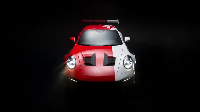 Porsche 911 GT3 with Canadian Flag Livery