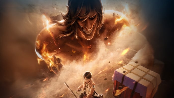 Eren and Titans in PUBG Mobile