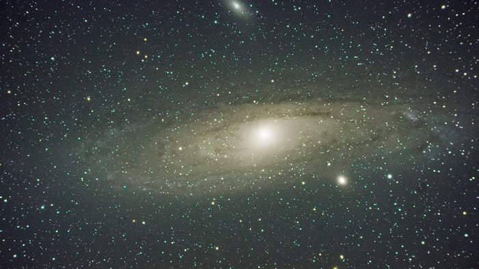 The Andromeda Galaxy in deep space