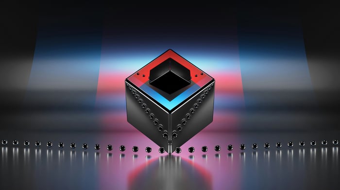 Aura Box with Red and Blue Lighting