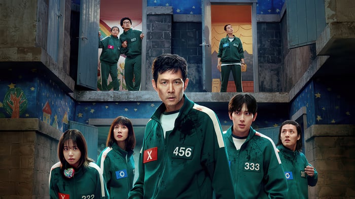 Squid Game Characters in Green Tracksuits